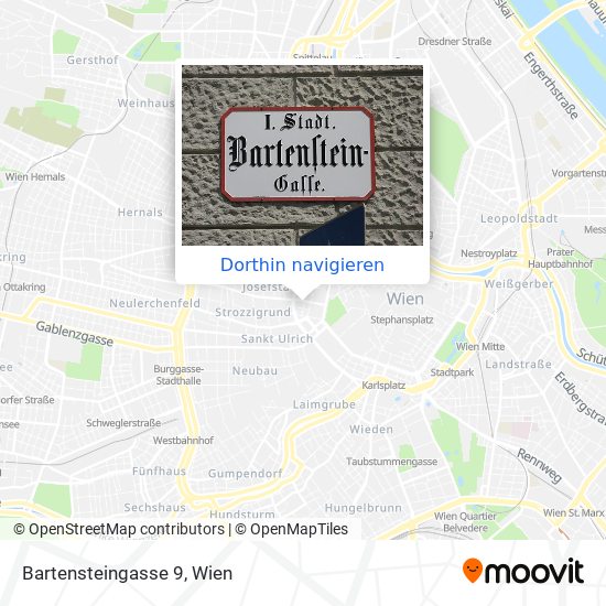 Bartensteingasse 9 Karte