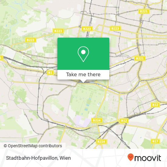 Stadtbahn-Hofpavillon Karte