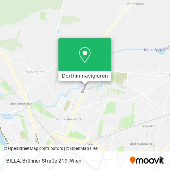 BILLA, Brünner Straße 219 Karte