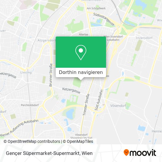 Gençer Süpermarket-Supermarkt Karte
