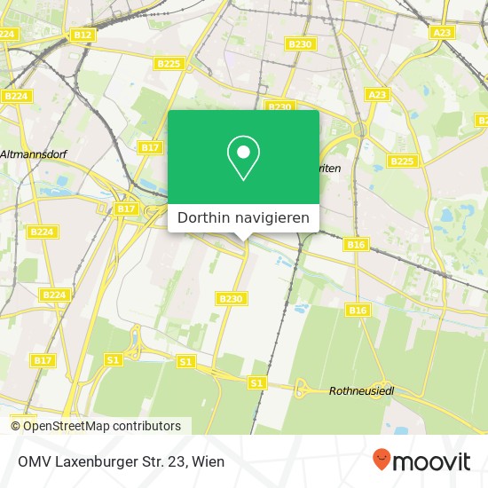 OMV Laxenburger Str. 23 Karte