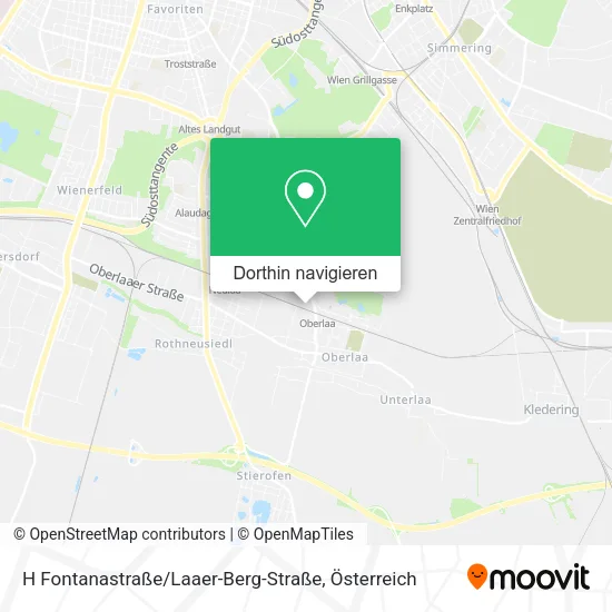 H Fontanastraße / Laaer-Berg-Straße Karte