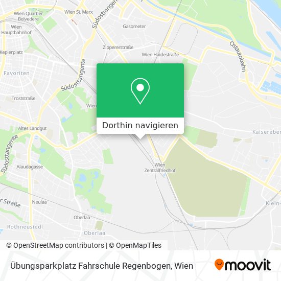Übungsparkplatz Fahrschule Regenbogen Karte