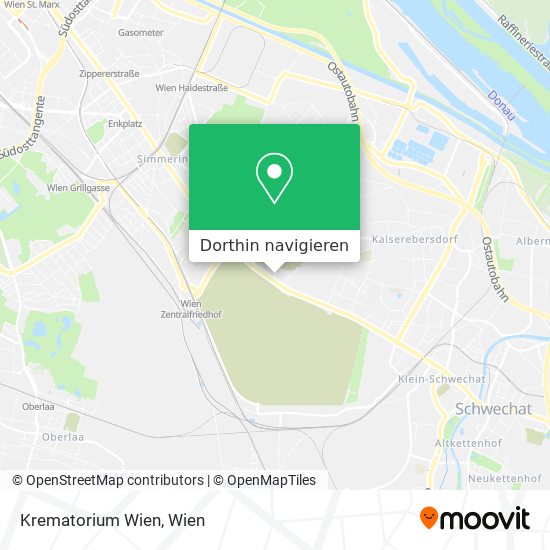 Krematorium Wien Karte