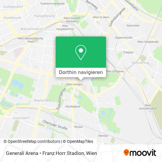 Generali Arena • Franz Horr Stadion Karte