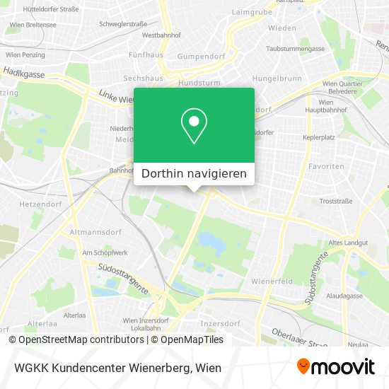 WGKK Kundencenter Wienerberg Karte