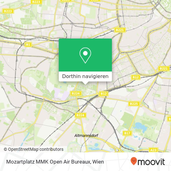 Mozartplatz MMK Open Air Bureaux Karte