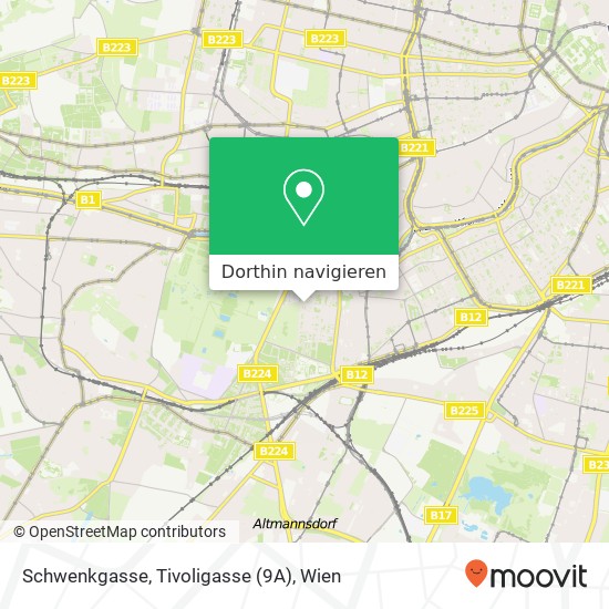 Schwenkgasse, Tivoligasse (9A) Karte