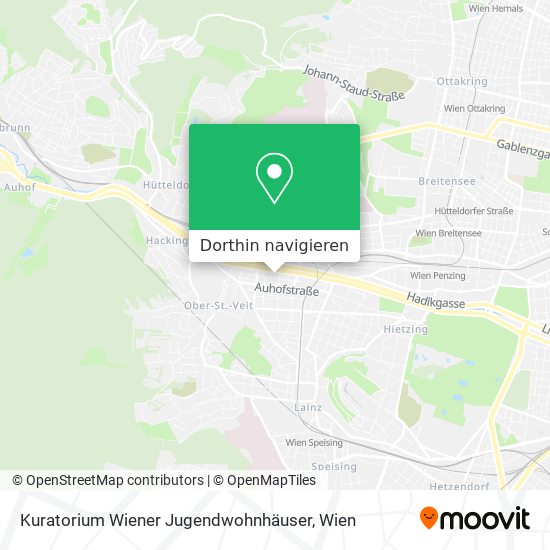 Kuratorium Wiener Jugendwohnhäuser Karte