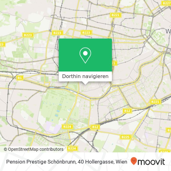 Pension Prestige Schönbrunn, 40 Hollergasse Karte