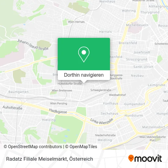Radatz Filiale Meiselmarkt Karte