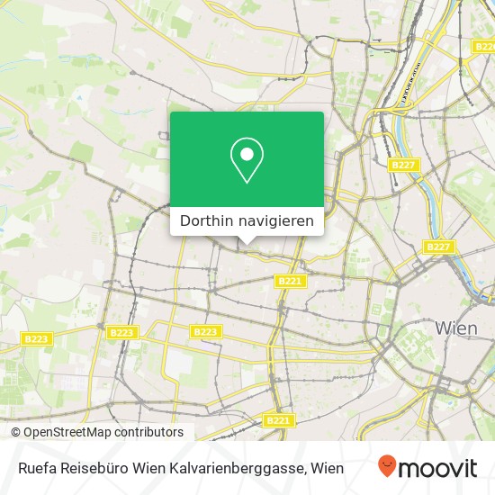 Ruefa Reisebüro Wien Kalvarienberggasse Karte