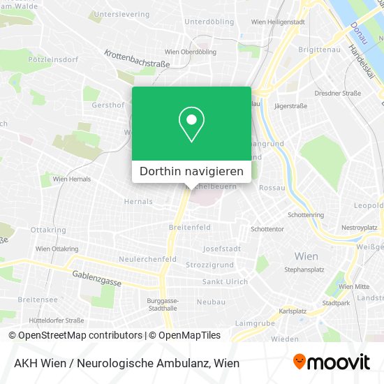 AKH Wien / Neurologische Ambulanz Karte