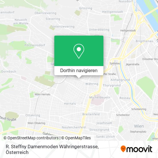 R. Steffny Damenmoden Währingerstrasse Karte