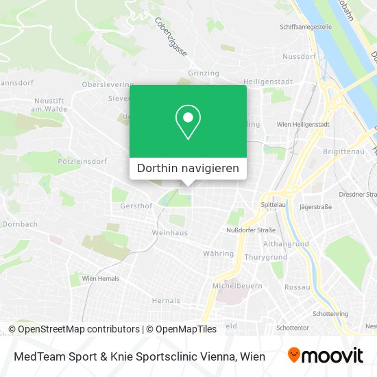 MedTeam Sport &  Knie Sportsclinic Vienna Karte