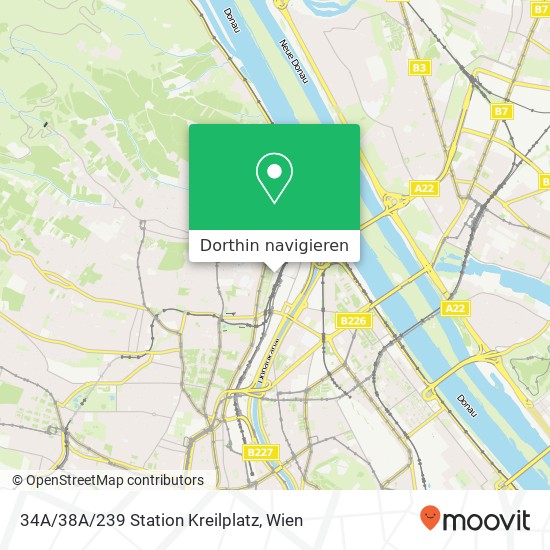 34A/38A/239 Station Kreilplatz Karte