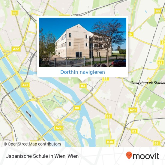 Japanische Schule in Wien Karte