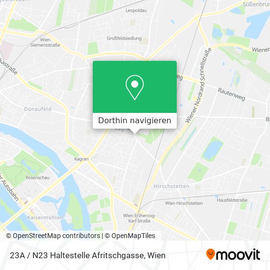 23A / N23 Haltestelle Afritschgasse Karte