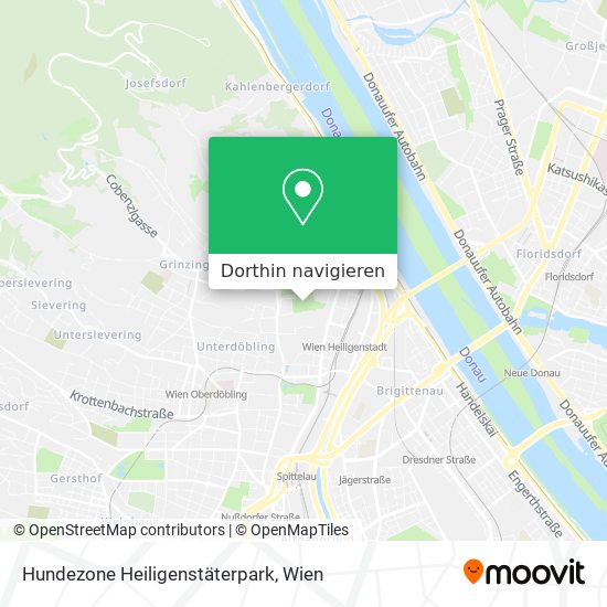 Hundezone Heiligenstäterpark Karte