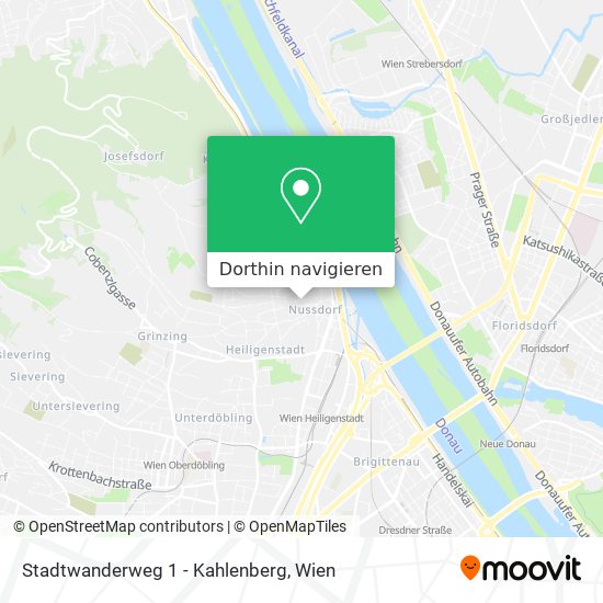 Stadtwanderweg 1 - Kahlenberg Karte