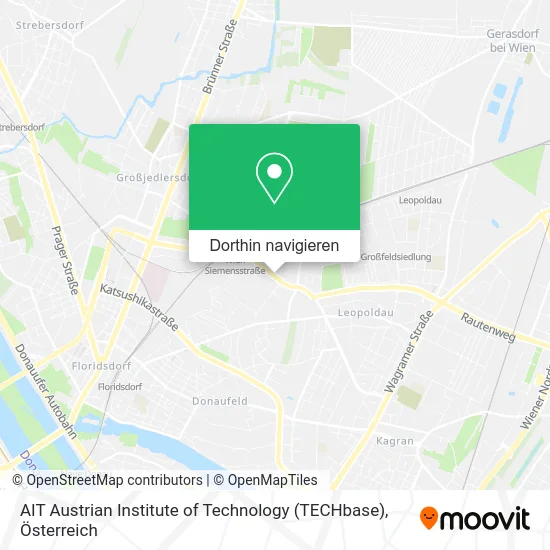 AIT Austrian Institute of Technology (TECHbase) Karte