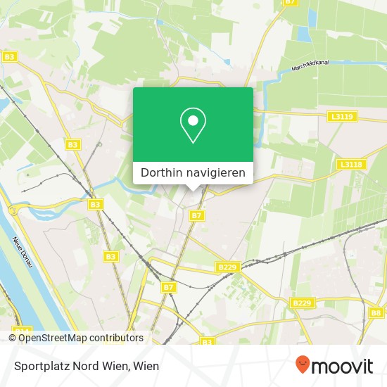 Sportplatz Nord Wien Karte