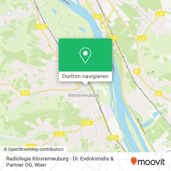 Radiologie Klosterneuburg - Dr. Evdokimidis & Partner OG Karte