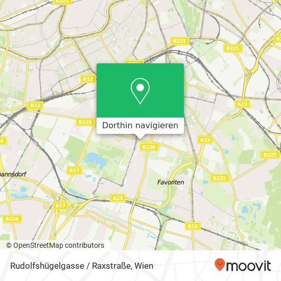 Rudolfshügelgasse / Raxstraße Karte