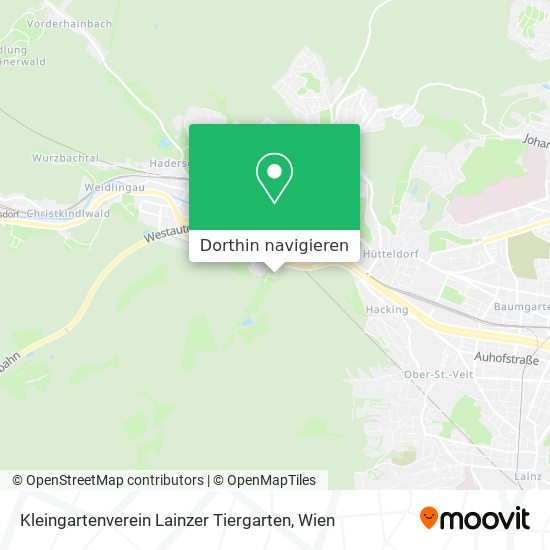 Kleingartenverein Lainzer Tiergarten Karte