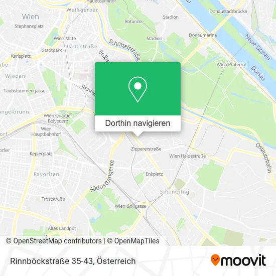 Rinnböckstraße 35-43 Karte