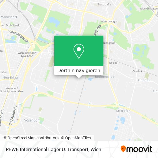 REWE International Lager U. Transport Karte