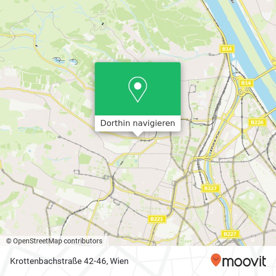 Krottenbachstraße 42-46 Karte