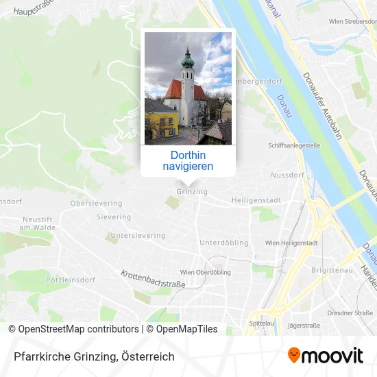 Pfarrkirche Grinzing Karte
