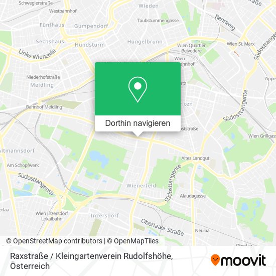 Raxstraße / Kleingartenverein Rudolfshöhe Karte