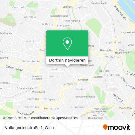 Volksgartenstraße 1 Karte