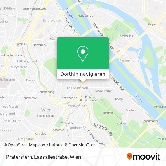 Praterstern, Lassallestraße Karte