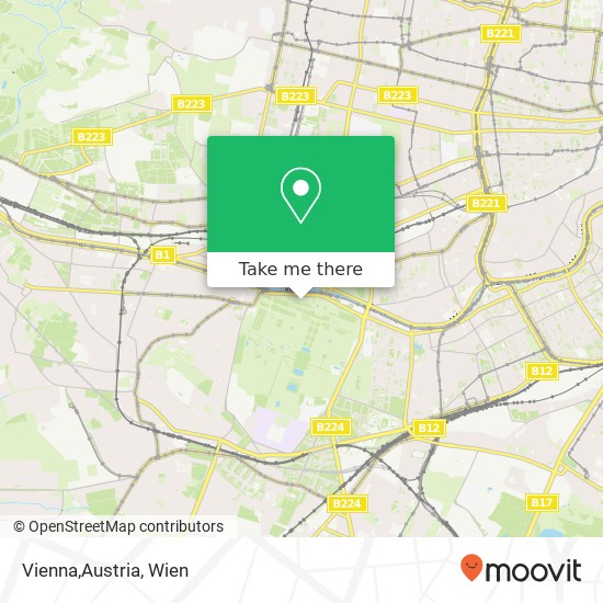 Vienna,Austria Karte
