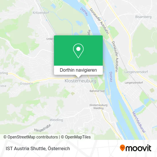 IST Austria Shuttle Karte