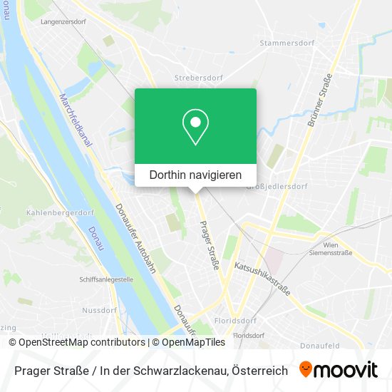 Prager Straße / In der Schwarzlackenau Karte