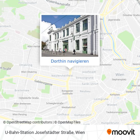 U-Bahn-Station Josefstädter Straße Karte