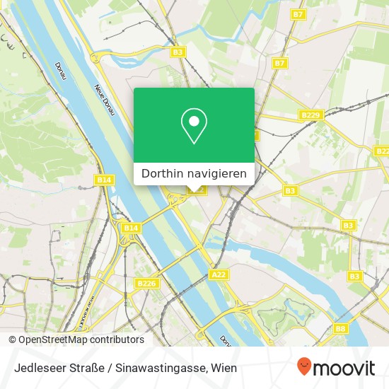 Jedleseer Straße / Sinawastingasse Karte
