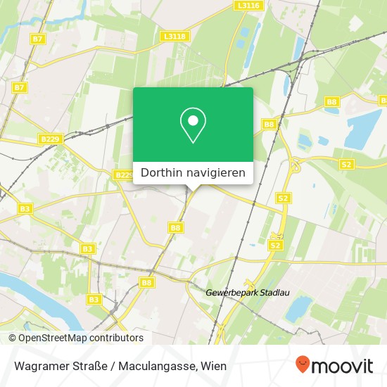 Wagramer Straße / Maculangasse Karte