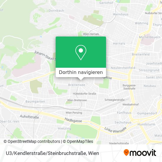 U3 / Kendlerstraße / Steinbruchstraße Karte