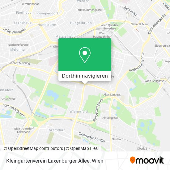 Kleingartenverein Laxenburger Allee Karte