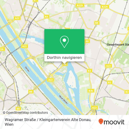 Wagramer Straße / Kleingartenverein Alte Donau Karte