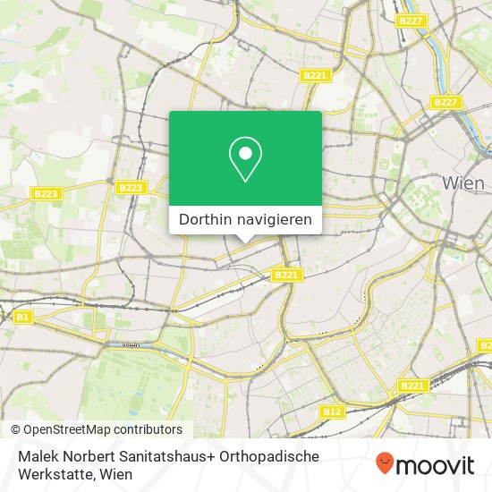 Malek Norbert Sanitatshaus+ Orthopadische Werkstatte Karte