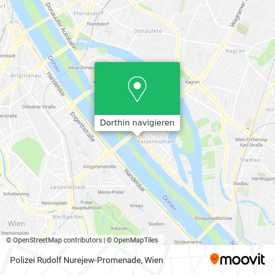 Polizei Rudolf Nurejew-Promenade Karte