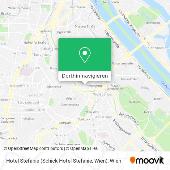 Hotel Stefanie (Schick Hotel Stefanie, Wien) Karte