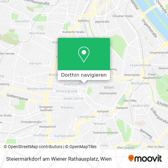 Steiermarkdorf am Wiener Rathausplatz Karte