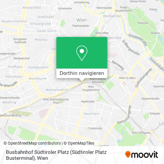 Busbahnhof Südtiroler Platz (Südtiroler Platz Busterminal) Karte
